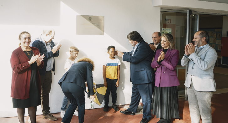 Inaugura��o da Escola B�sica da Covina